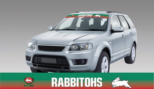 South Sydney Rabbitohs Logo NRL Car Windscreen Sun Visor Sticker Decal