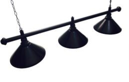 Pool Snooker Billiard Table Lighting - Black Light (3 x Black Shades) 61 Inch