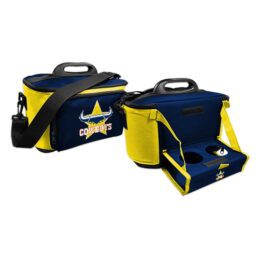 North QLD Queensland Cowboys NRL drink cooler esky carry bag with drink tray/table