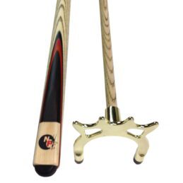 FULL ASH With Red Wood Flame Pool Cue SPIDER 1 x Brass Spider