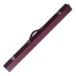 Pool Snooker Billiard Cue Case Two Piece Burgundy Maroon