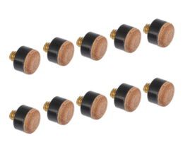 Pool Snooker Billiard Cue Tips 11mm Hard (10 x Screw in Type)