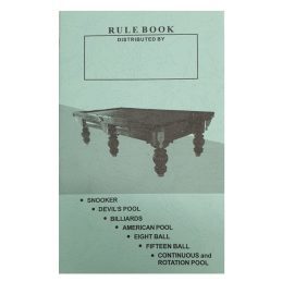 Pool Snooker Billiard Cue Sport Rule Book