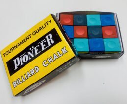 Pool Snooker Billiard Table Cue Tip Chalk 1 x RAINBOW BOX