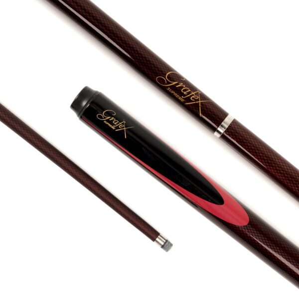 Grafex Supreme Burgundy Multi-Weight System Graphite Pool Snooker Billiard Cue and Black Cue Case - Image 3