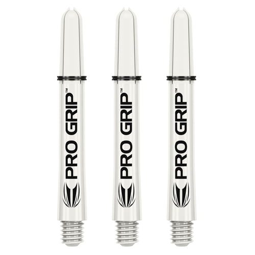 Target Pro Grip White Nylon Dart Shafts Stems set 3 Solid Colour 1 Target Pro Grip White Nylon Dart Shafts Stems set 3 Solid Colour