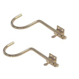 QUALITY Pool Snooker Billiard Table Cue Rack Brass Adjustable Hooks Hangers (set of 2)