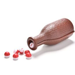 Pool Snooker Billiard Kelly Pool Marbles & Brown Shaker Game (Plastic)