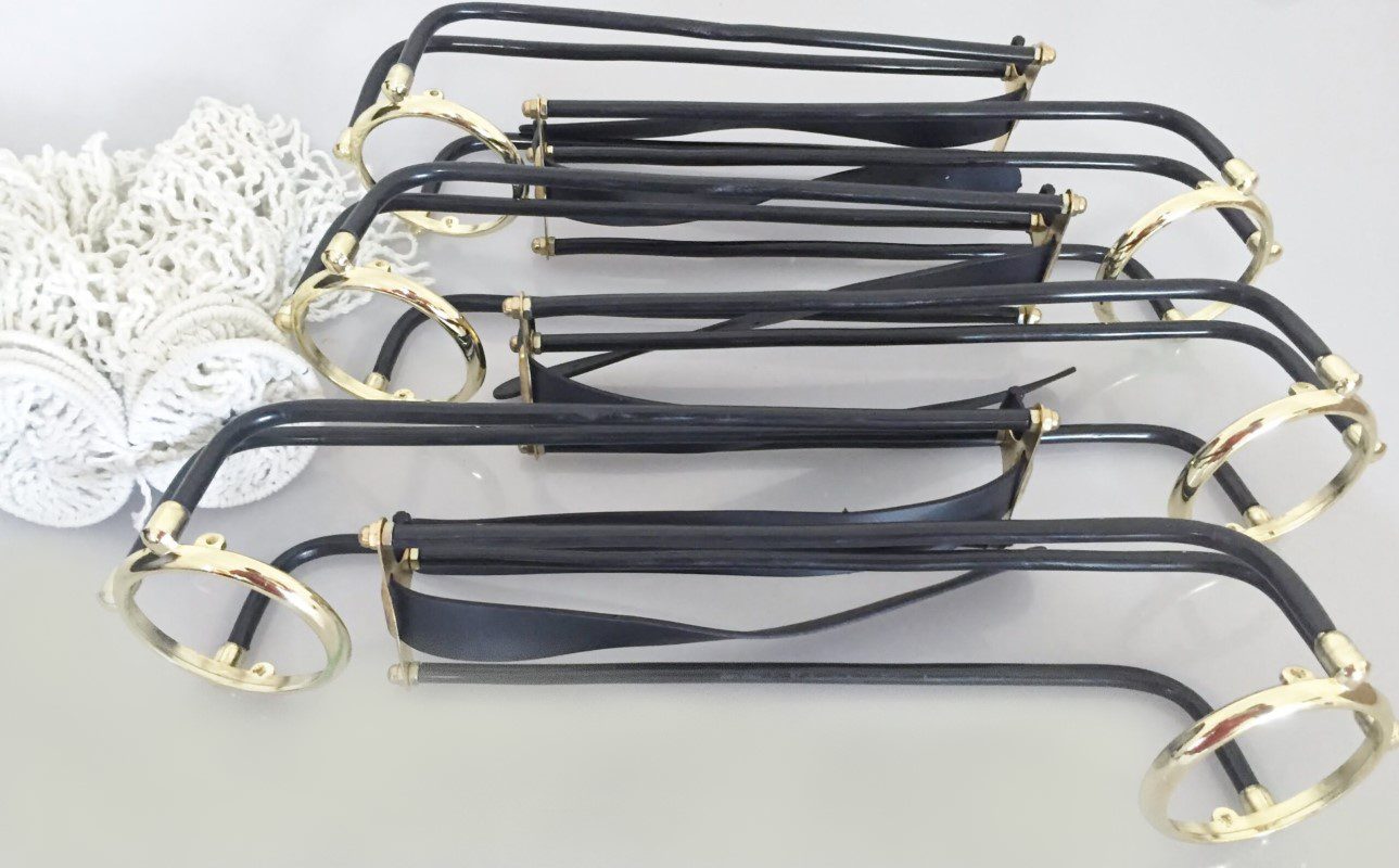 STANDARD Pool Snooker Billiard Table Brass Empire Rail And Net Pockets Set of 6