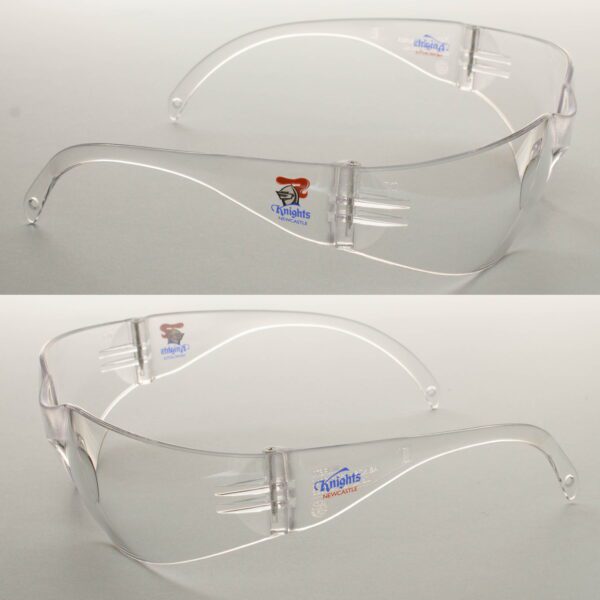 2 x Newcastle Knights NRL Safety Eyewear Glasses Work Protect CLEAR