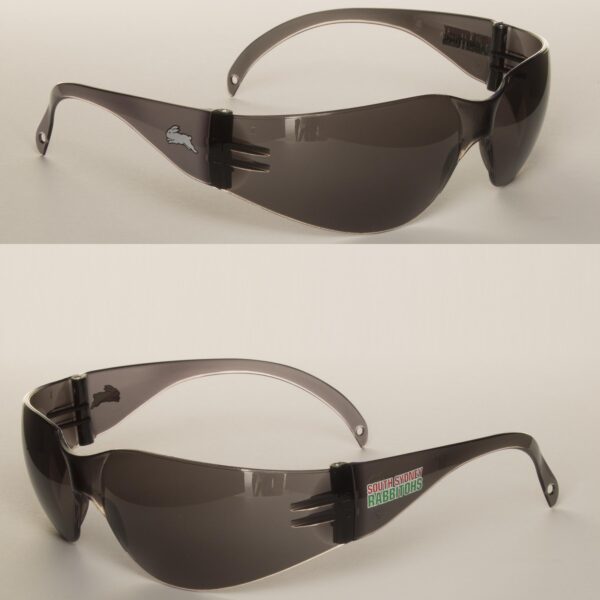 2 x South Sydney Rabbitohs NRL Safety Eyewear UV Sunglasses Glasses Work Protect SMOKE