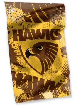Hawthorn Hawks AFL Aussie Rules Football Cape Wall Flag Banner