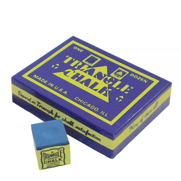 Triangle Pool Snooker Billiard Cue Tip Chalk Blue Colour - Image 2