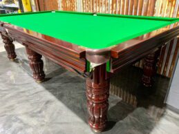 NPC Pool Table 9ft Royal DELUXE Mahogany & Brass Green felt