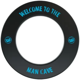WINMAU Professional Dart Board Surround one piece Black Welcome to The Man Cave