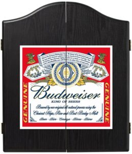WINMAU DART BOARD CABINET Budweiser Beer