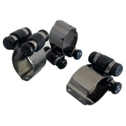 Pool Snooker Billiard Table Cue Rack Parts BLACK CHROME Cue Clips