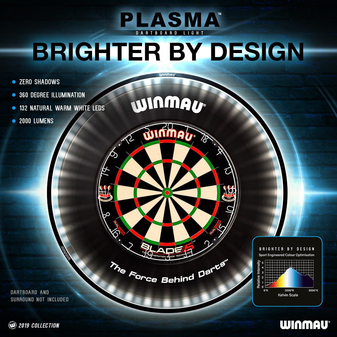 Professional Winmau Plasma Dartboard Dart Light Lighting - Image 14