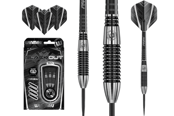 WINMAU BLACKOUT Steel Tip 90% Tungsten Darts