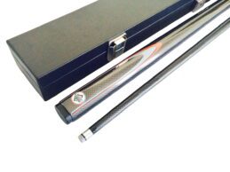 BLACK ASH 57 Inch Graphite Pool Snooker Billiard Cue and Black Case