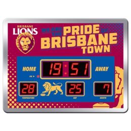 Brisbane Lions AFL Aussie Rules SCOREBOARD LED Clock