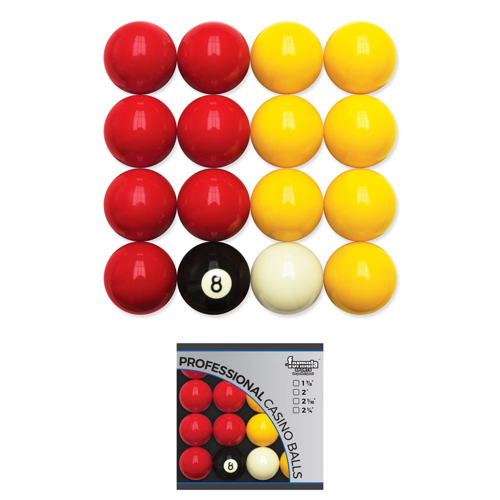 Professional Casino Pool Snooker Billiard Balls 2" inch Red Yellow 2 Professional Casino Pool Snooker Billiard Balls 2" inch Red Yellow - Image 2
