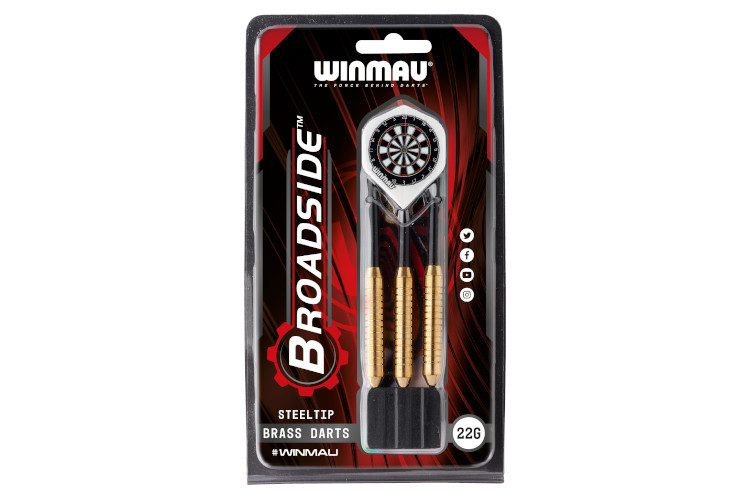 WINMAU Dart Board Broadside Brass Darts Set - 22gm - Image 3