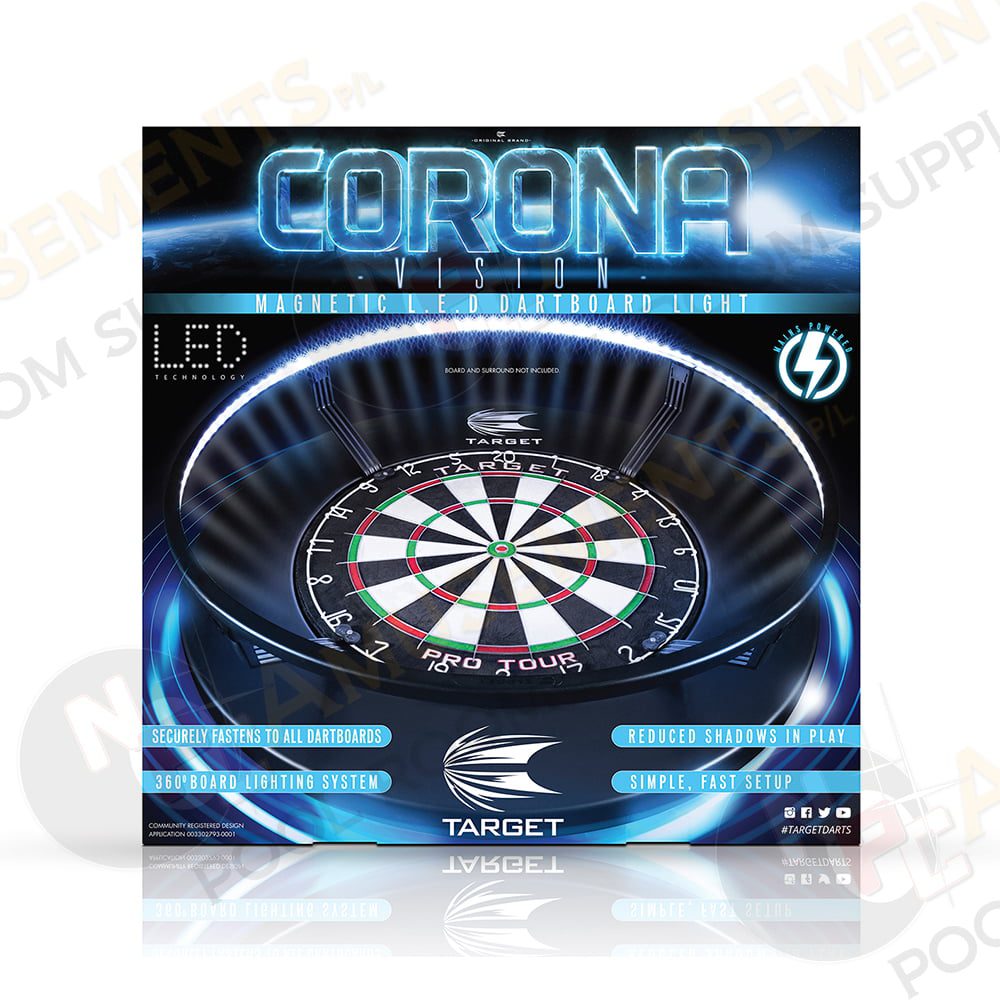 CORONA TARGET Dart Board Light Corona Vision LED Lighting System 3 CORONA TARGET Dart Board Light Corona Vision LED Lighting System - Image 3