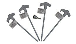 Supa Peg Galvanized Steel Hex Head Screw Peg Camping Kit Socket Adapter