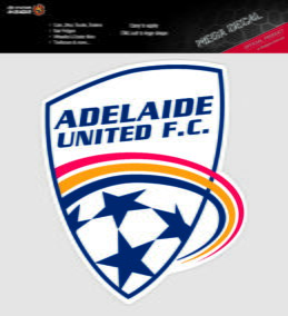 Adelaide United A-League 4WD Car Bike Mega Decal Sticker