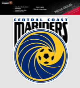 Central Coast Mariners A-League 4WD Car Bike Mega Decal Sticker