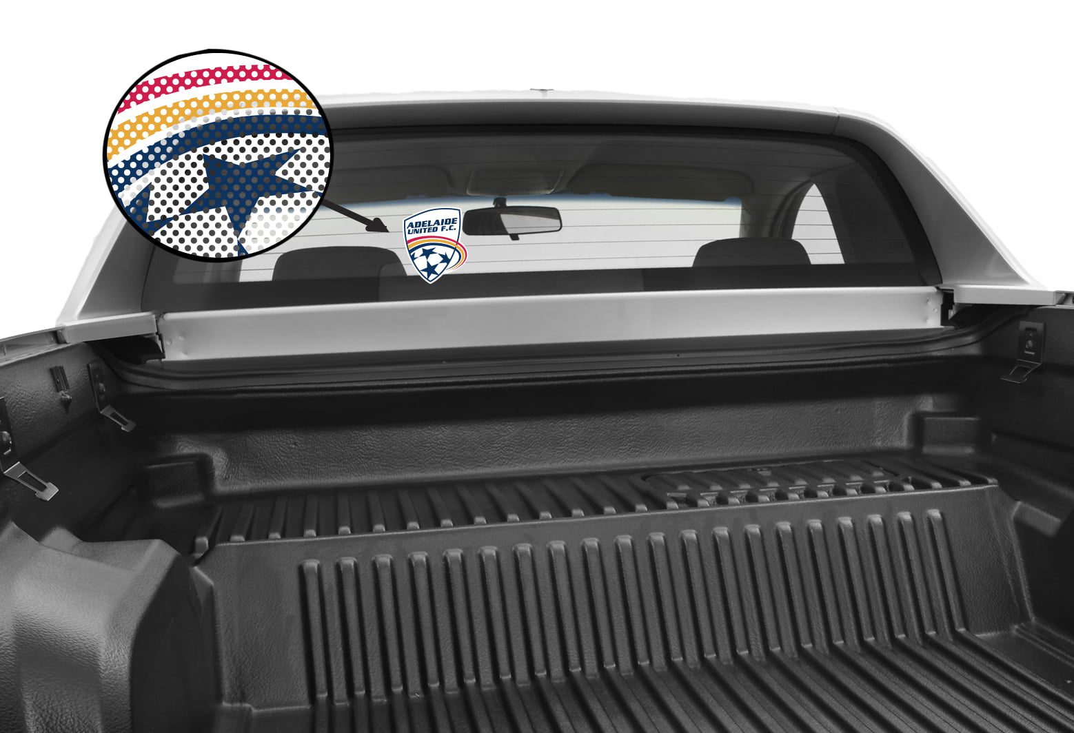 Sydney FC A-League 4WD Car Glass See-Thu Decal Sticker 11 Sydney FC A-League 4WD Car Glass See-Thu Decal Sticker - Image 11