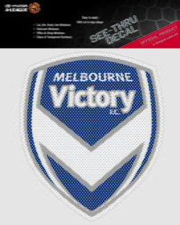 Melbourne Victory A-League 4WD Car Glass See-Thu Decal Sticker