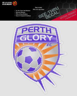 Perth Glory A-League 4WD Car Glass See-Thu Decal Sticker
