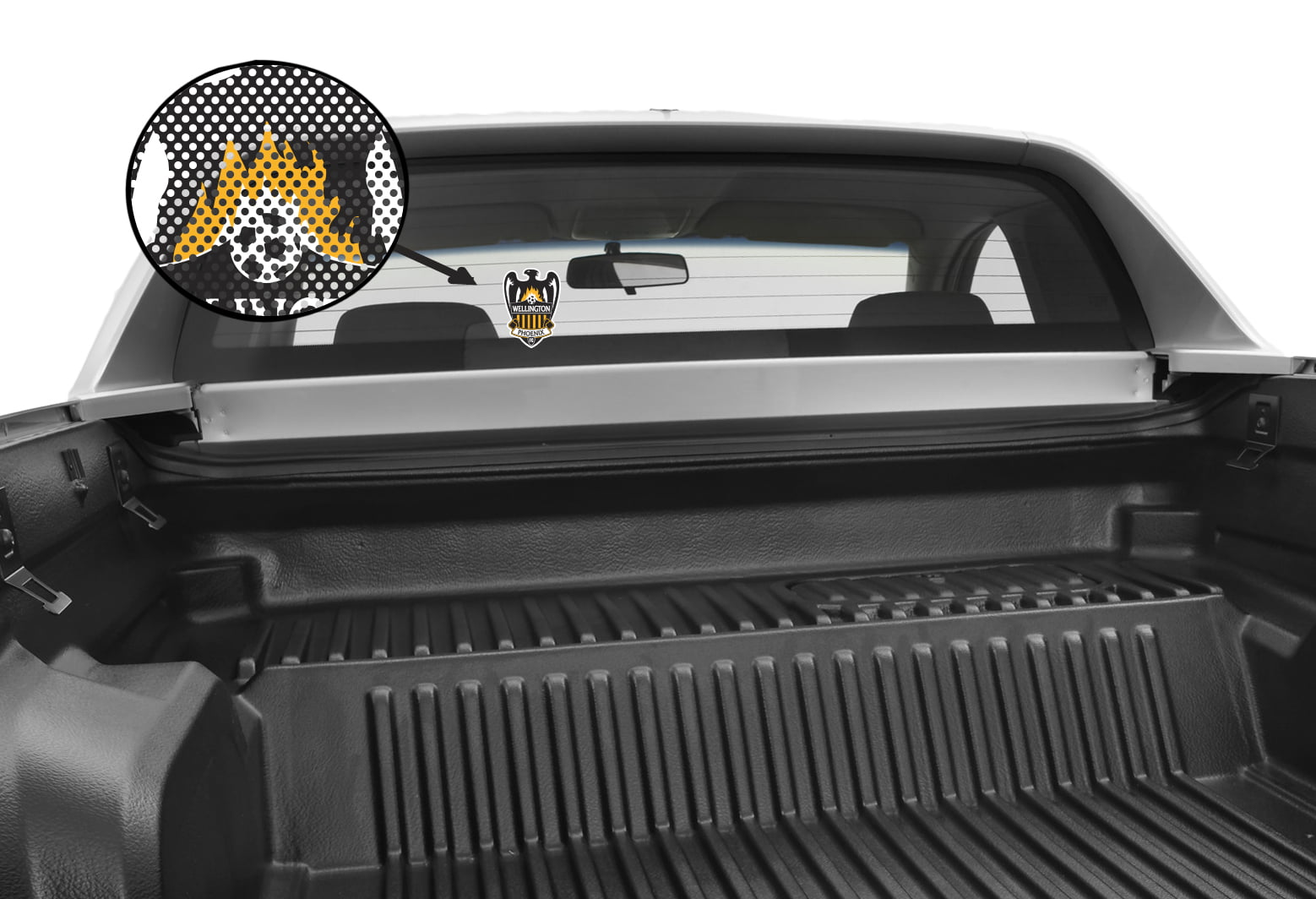 Sydney FC A-League 4WD Car Glass See-Thu Decal Sticker 3 Sydney FC A-League 4WD Car Glass See-Thu Decal Sticker - Image 3