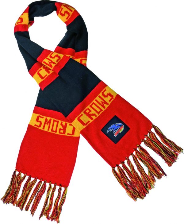 Adelaide Crows Traditional AFL Bar Scarf Warm Winter Neckwear - Image 2
