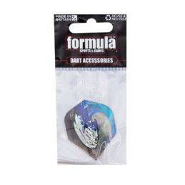 Formula Sports 2D Hologram Emblem Standard Dart Board Darts Flights 1 Set