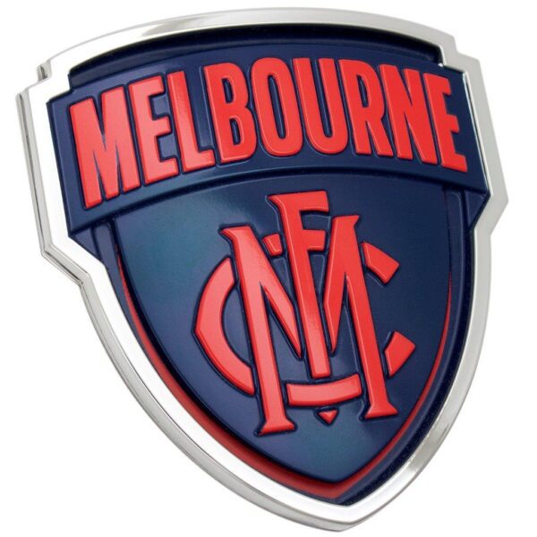 Melbourne Demons AFL 3D Chrome Emblem Badge - For Cars, Bikes, Laptops, Most Things