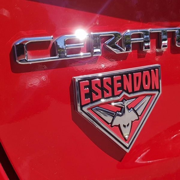 Essendon Bombers AFL 3D Chrome Emblem Badge - For Cars, Bikes, Laptops, Most Things - Image 2