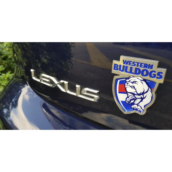 Western Bulldogs AFL 3D Chrome Emblem Badge - For Cars, Bikes, Laptops, Most Things - Image 2