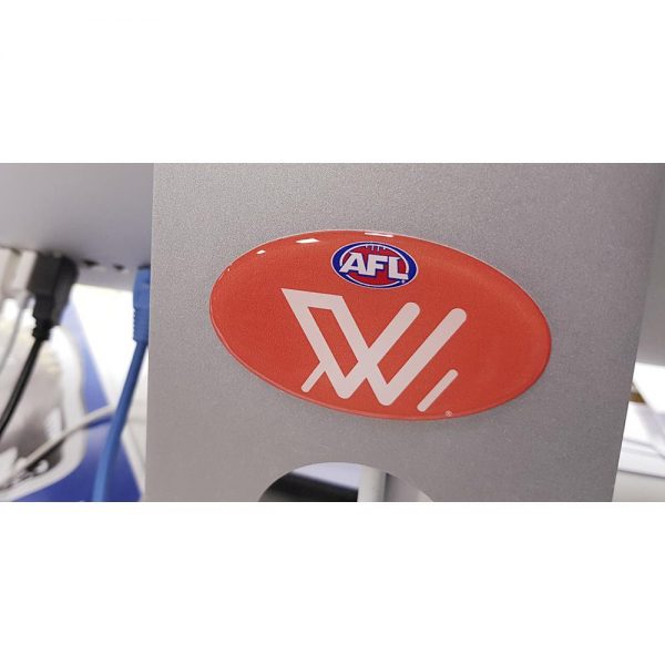 AFLW Lensed Team Oval Decal Badge - Cars, Bikes Laptops, Most Things - Image 2
