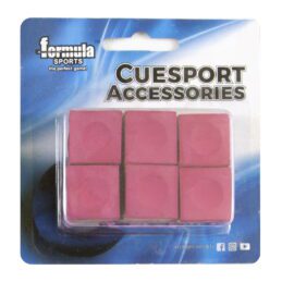6 Pack of Pioneer Pool Snooker Billiard Table Cue Chalk Red