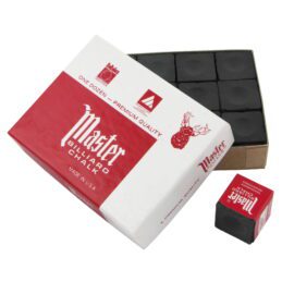 Master Pool Snooker Billiard Cue Tip Chalk Black Charcoal Colour