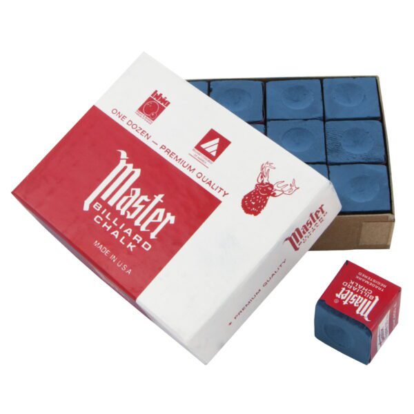 Master Pool Snooker Billiard Cue Tip Chalk Blue in Colour