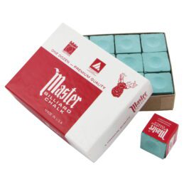 Master Pool Snooker Billiard Cue Tip Chalk Green in Colour