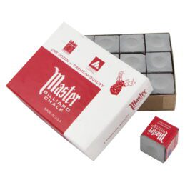 Master Pool Snooker Billiard Cue Tip Chalk Silver Colour