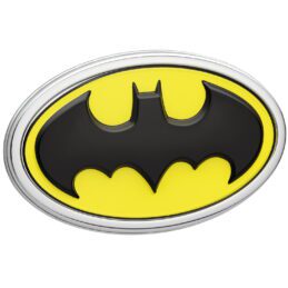 Batman Car Emblem 3D Black Yellow Chrome DC Comics Automotive Decal Sticker Badge