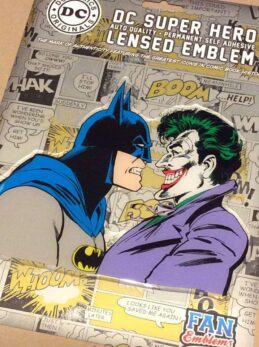 Batman vs Joker Character Car Decal DC Comics Domed Finish Sticker Emblem