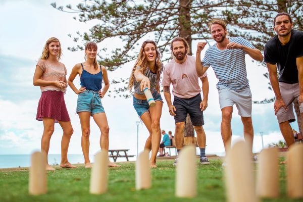 Number Toss Quality Out Door Family Game Wooden Pins Throwing Log Storage Crate - Image 5