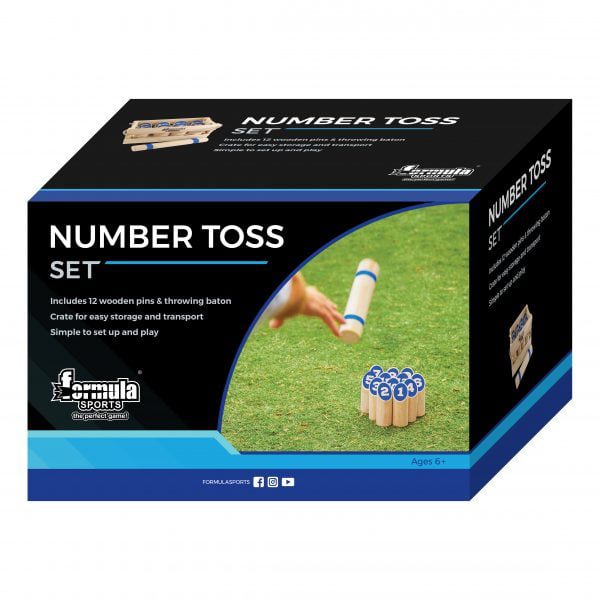 Number Toss Quality Out Door Family Game Wooden Pins Throwing Log Storage Crate - Image 2